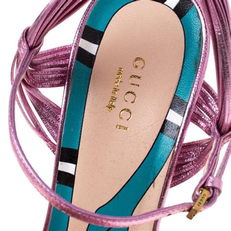 gucci allie sandal pink|Gucci sandals for women.